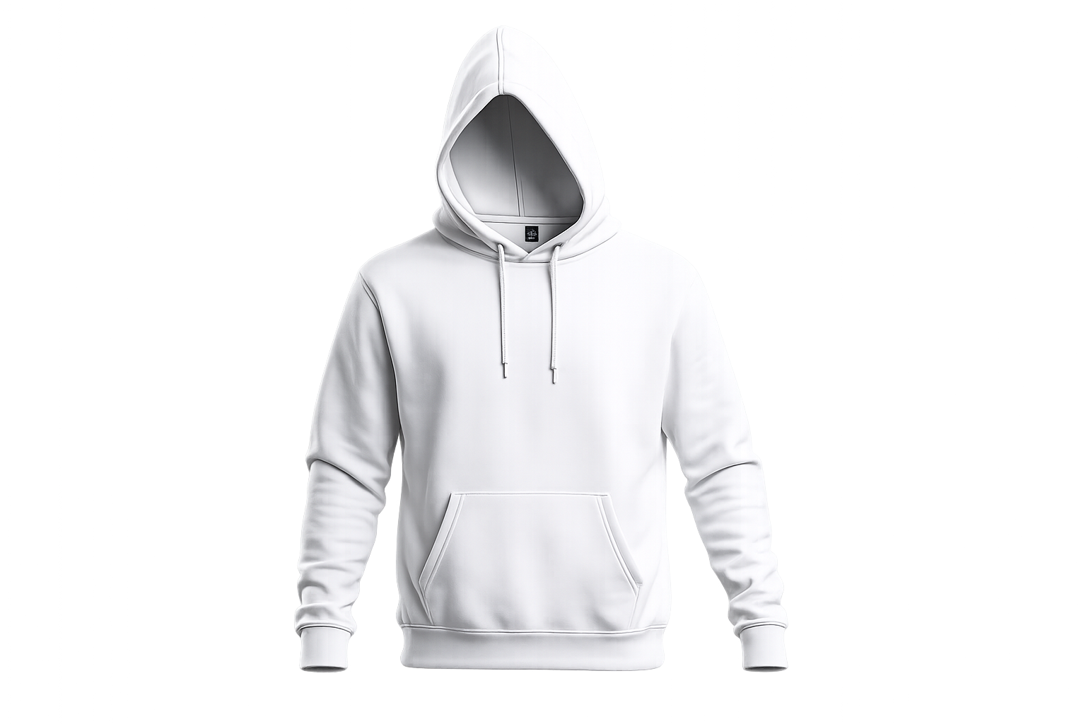 White custom hoodie